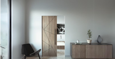 Sistemul AluFrames Terno Scorrevoli pentru uși din lemn