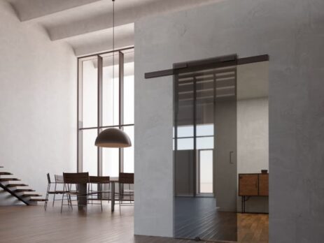 Ușă glisantă cu sistem inchidere soft close Fluid de la Terno Scorrevoli